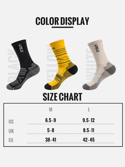 Wool Socks Hiking Running Socks Soft Lightweight Shock Absorption Damping