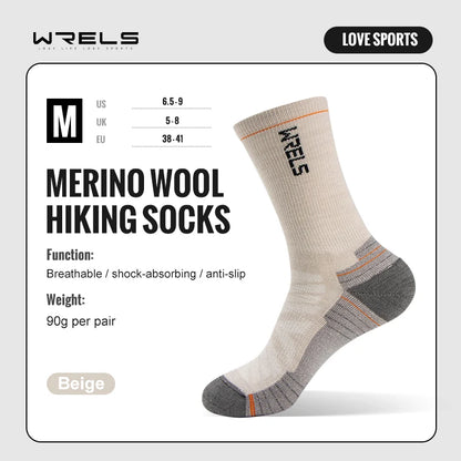 Wool Socks Hiking Running Socks Soft Lightweight Shock Absorption Damping