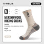 Wool Socks Hiking Running Socks Soft Lightweight Shock Absorption Damping