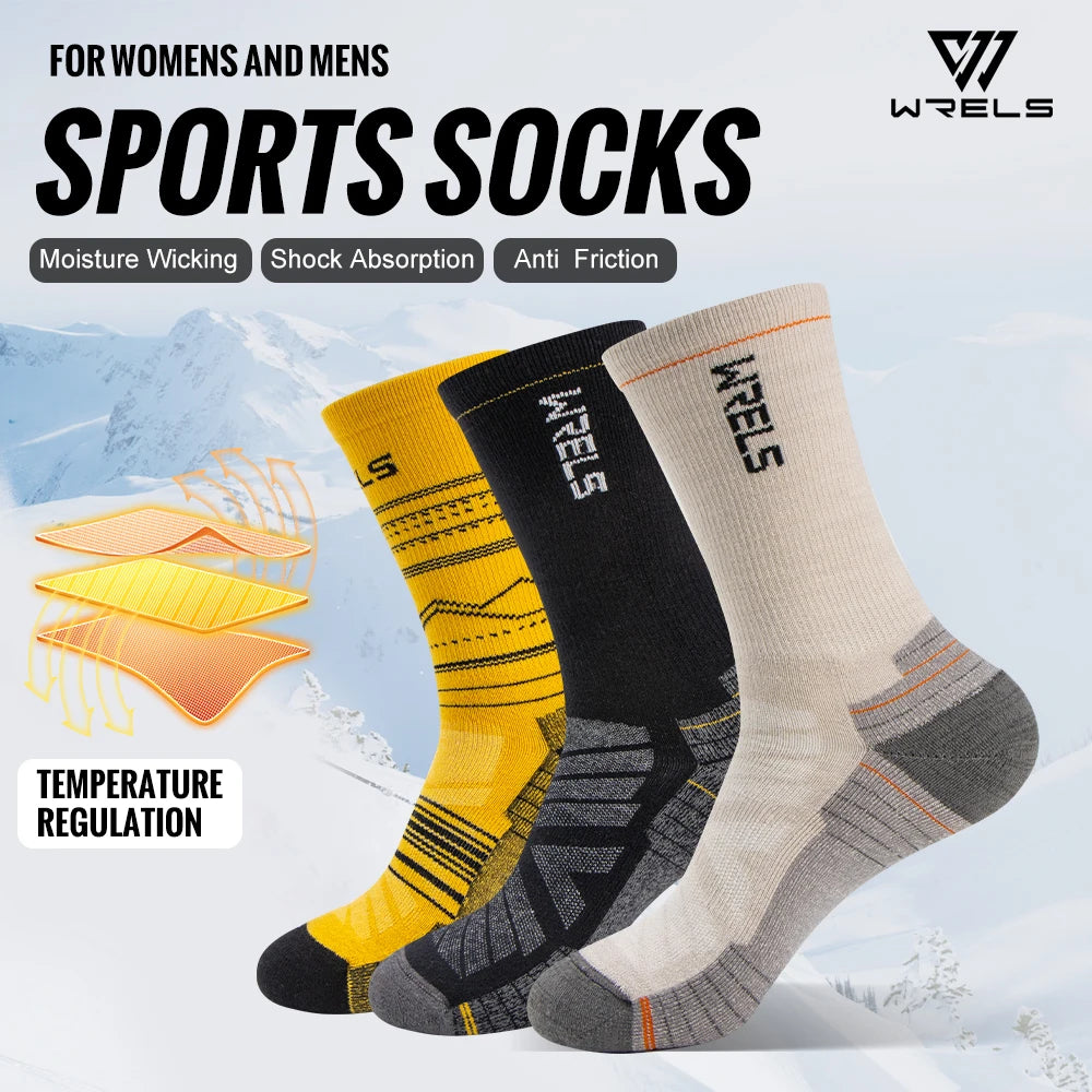 Wool Socks Hiking Running Socks Soft Lightweight Shock Absorption Damping