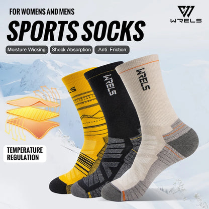 Wool Socks Hiking Running Socks Soft Lightweight Shock Absorption Damping