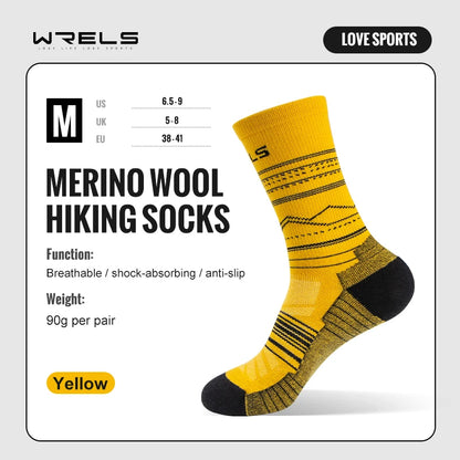 Wool Socks Hiking Running Socks Soft Lightweight Shock Absorption Damping