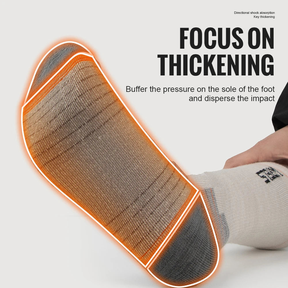 Wool Socks Hiking Running Socks Soft Lightweight Shock Absorption Damping