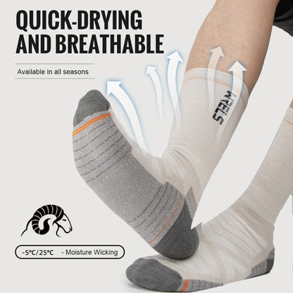 Wool Socks Hiking Running Socks Soft Lightweight Shock Absorption Damping