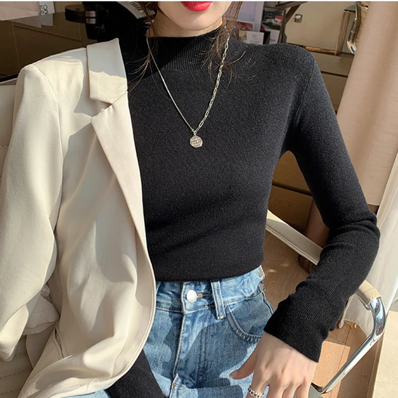 Turtleneck Sweater Women Fashion 2024