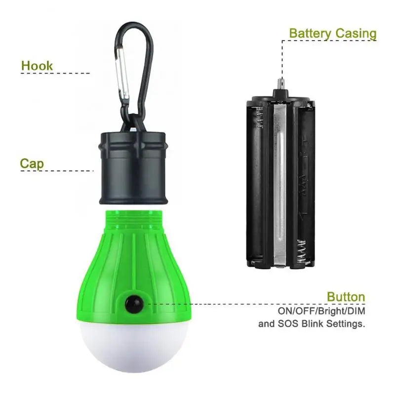 Portable Camping Light Mini LED Bulb Emergency Lamp