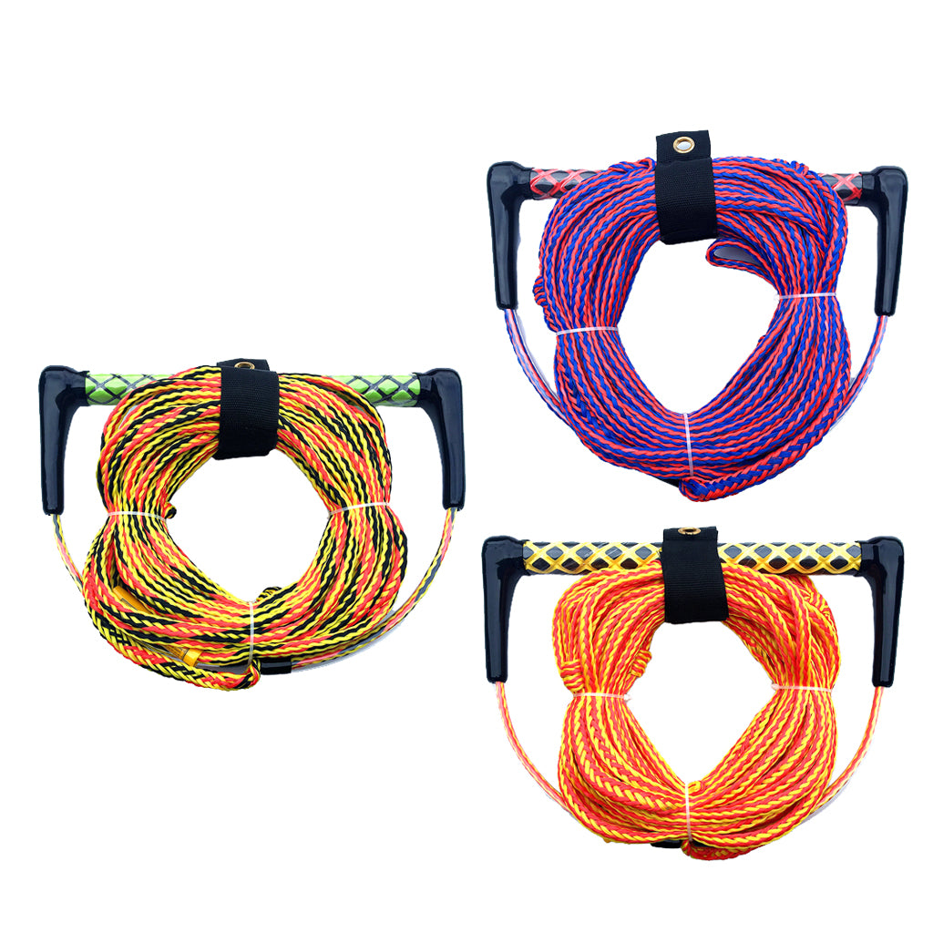 Water Ski Wakeboard Kneeboard Rope for Boating 3-Section Watersports Rope
