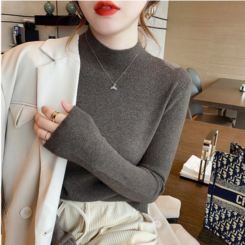 Turtleneck Sweater Women Fashion 2024