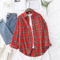 Brand Women's Flannel Plaid Shirts 2025