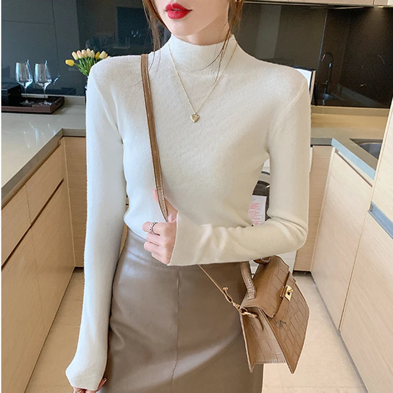 Turtleneck Sweater Women Fashion 2024