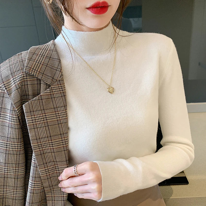Turtleneck Sweater Women Fashion 2024