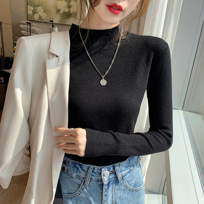 Turtleneck Sweater Women Fashion 2024