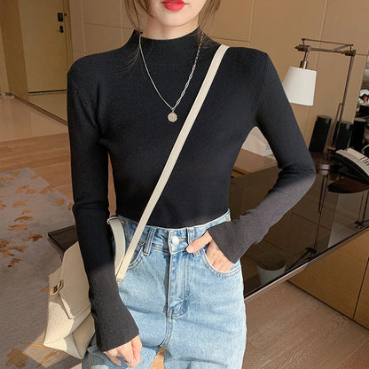 Turtleneck Sweater Women Fashion 2024