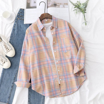 Brand Women's Flannel Plaid Shirts 2025