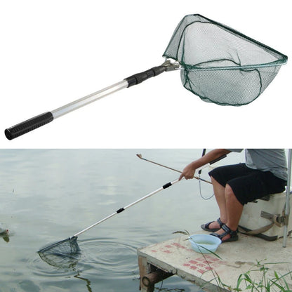 Telescopic Landing Net Folding Fishing Pole Extending