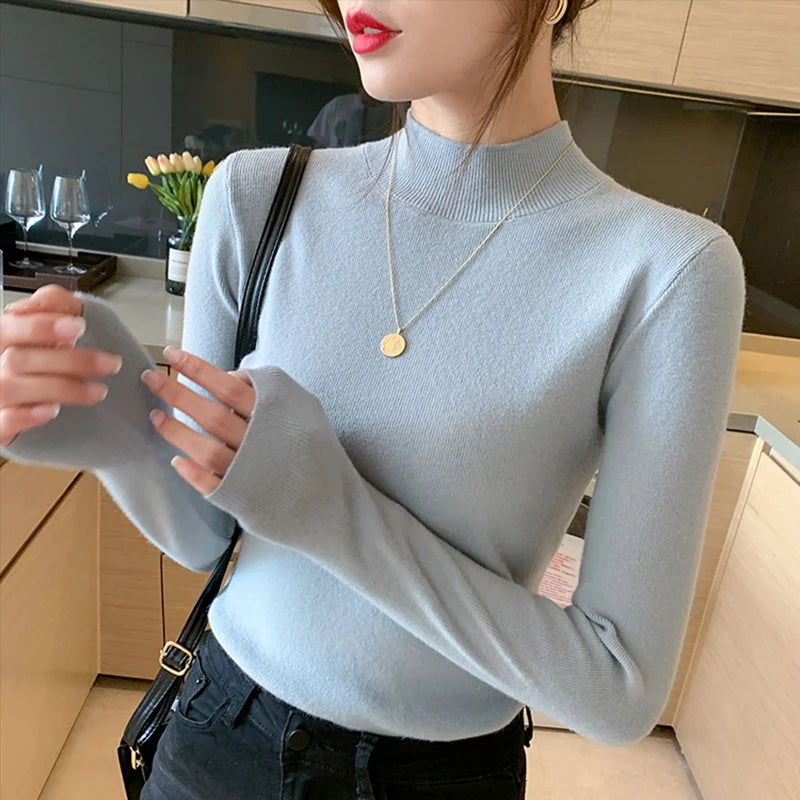 Turtleneck Sweater Women Fashion 2024