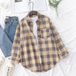 Brand Women's Flannel Plaid Shirts 2025