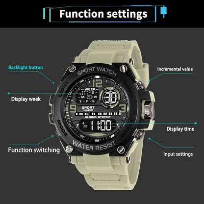 Top Luxury Electronic Watch for Man Outdoor Sport Watch