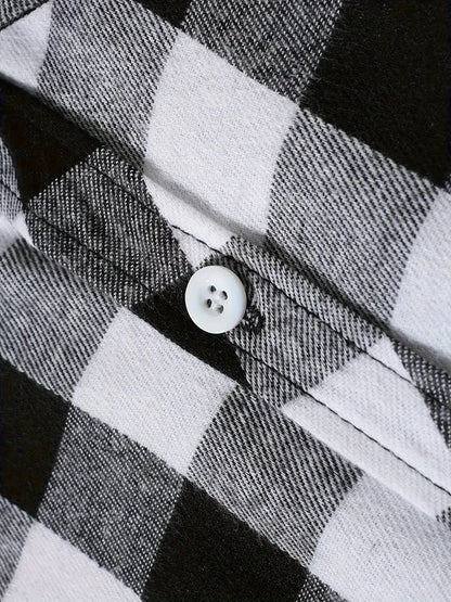 Spring and Autumn Fashion Cotton Long Sleeve Men's Flannel