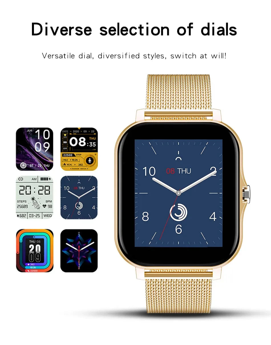 2025 New Bluetooth Answer Call Smart Watch Men Touch Call Fitness Tracker
