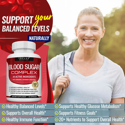 Vitamin C, Vitamin E Supplement, Blood Sugar Complex, Supports Heart Health