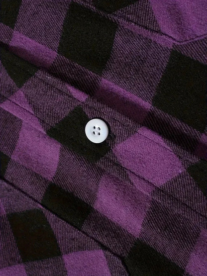 Spring and Autumn Fashion Cotton Long Sleeve Men's Flannel