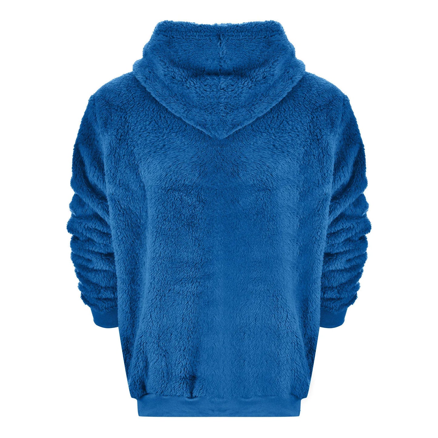 Men's Autumn Plush Hoodies Fuzzy Fleece Comfy