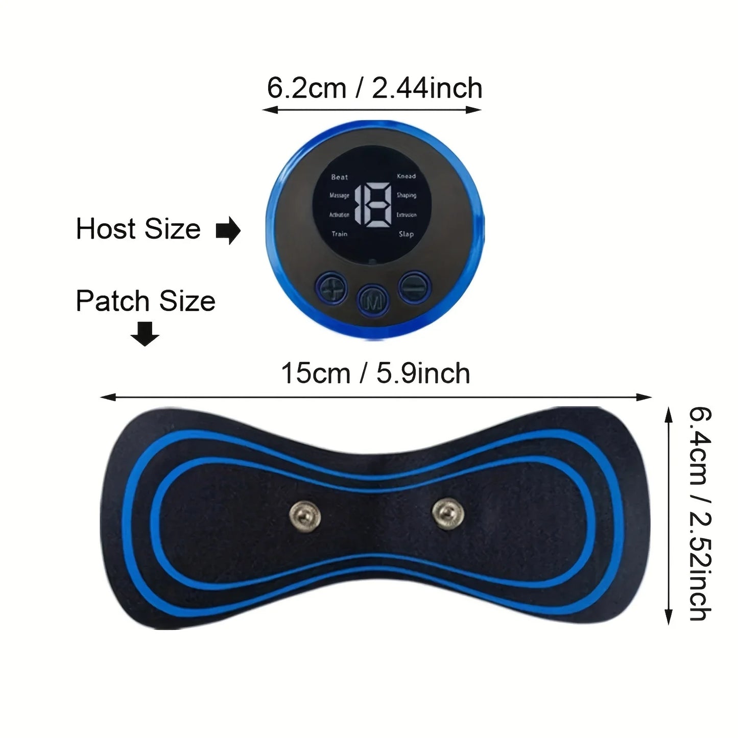 Muscle Electric Massager 2/3/4 Pcs EMS Neck Massage