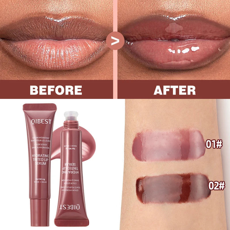 New Nude Red Bean Clear Water Gloss Glass Lip Gloss Moisturizing
