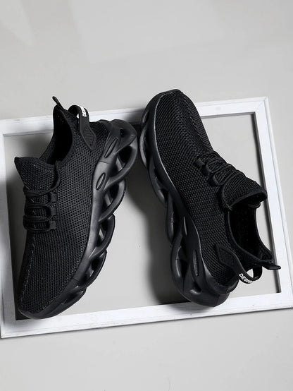 Men Sports Running Black Jogging Shoes Casual Sneakers