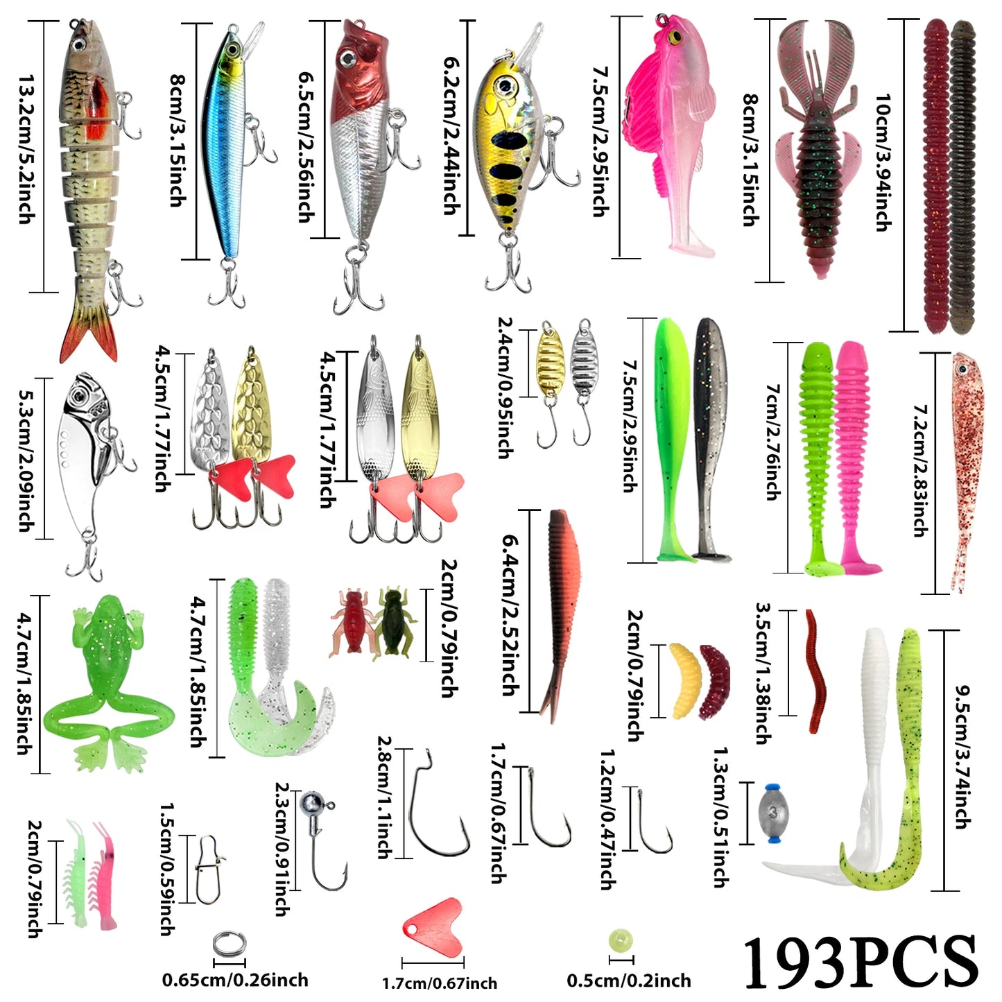 Fishing Lure Kit For Trout/Pike/Bass
