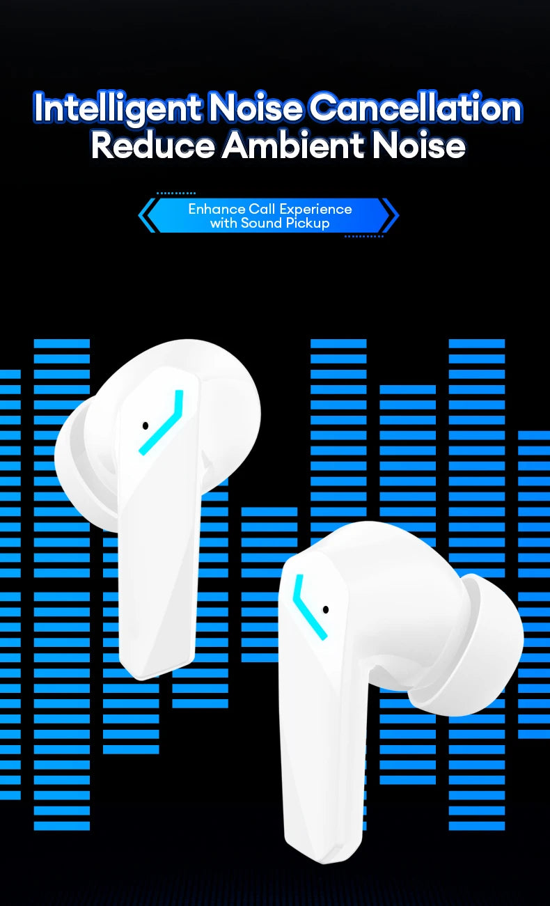 Lenovo GM2Pro Wireless Bluetooth Headset LED Light Waterproof Noise Cancelling Earbuds