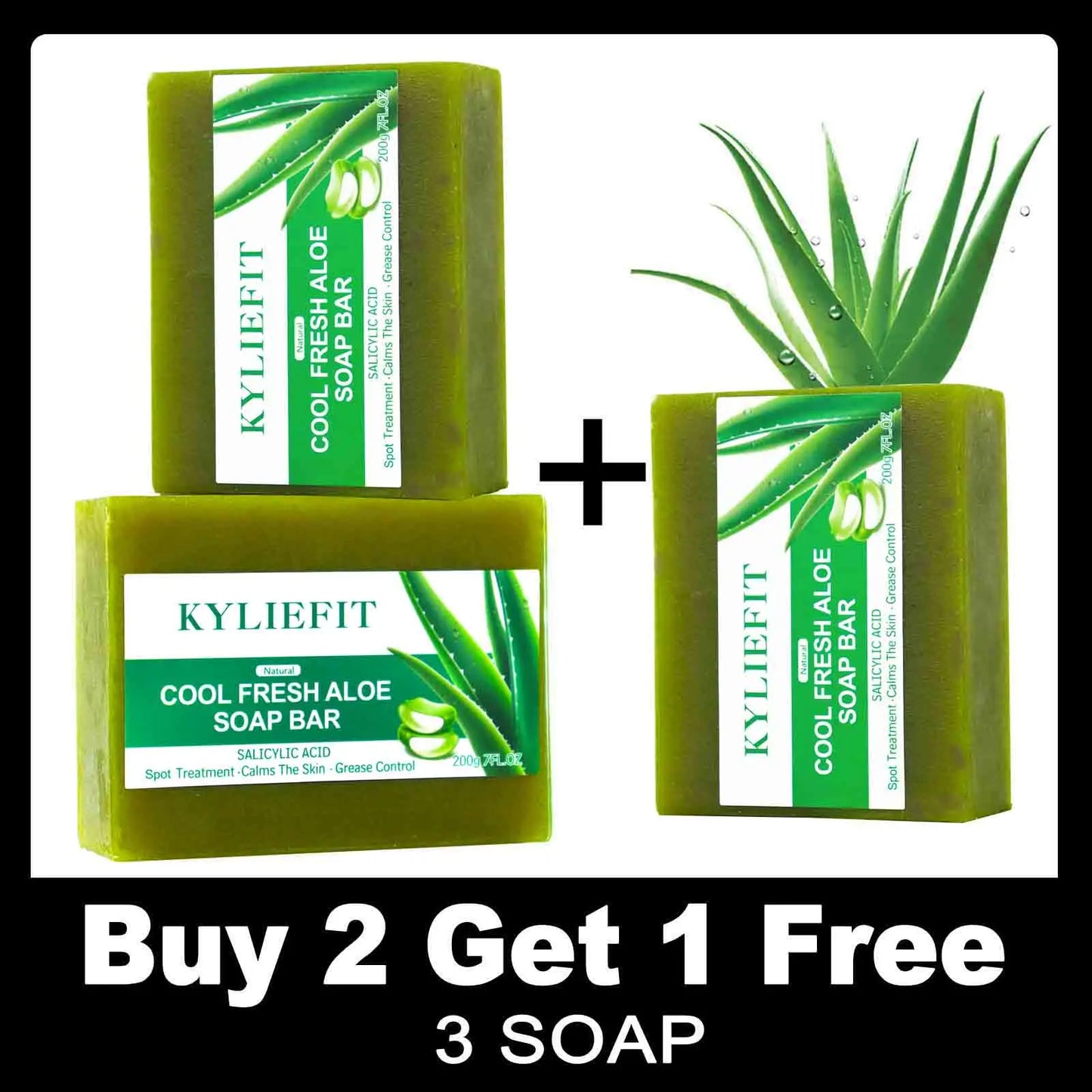AILKE Aloe Vera Whitening Soap, Remove Acne