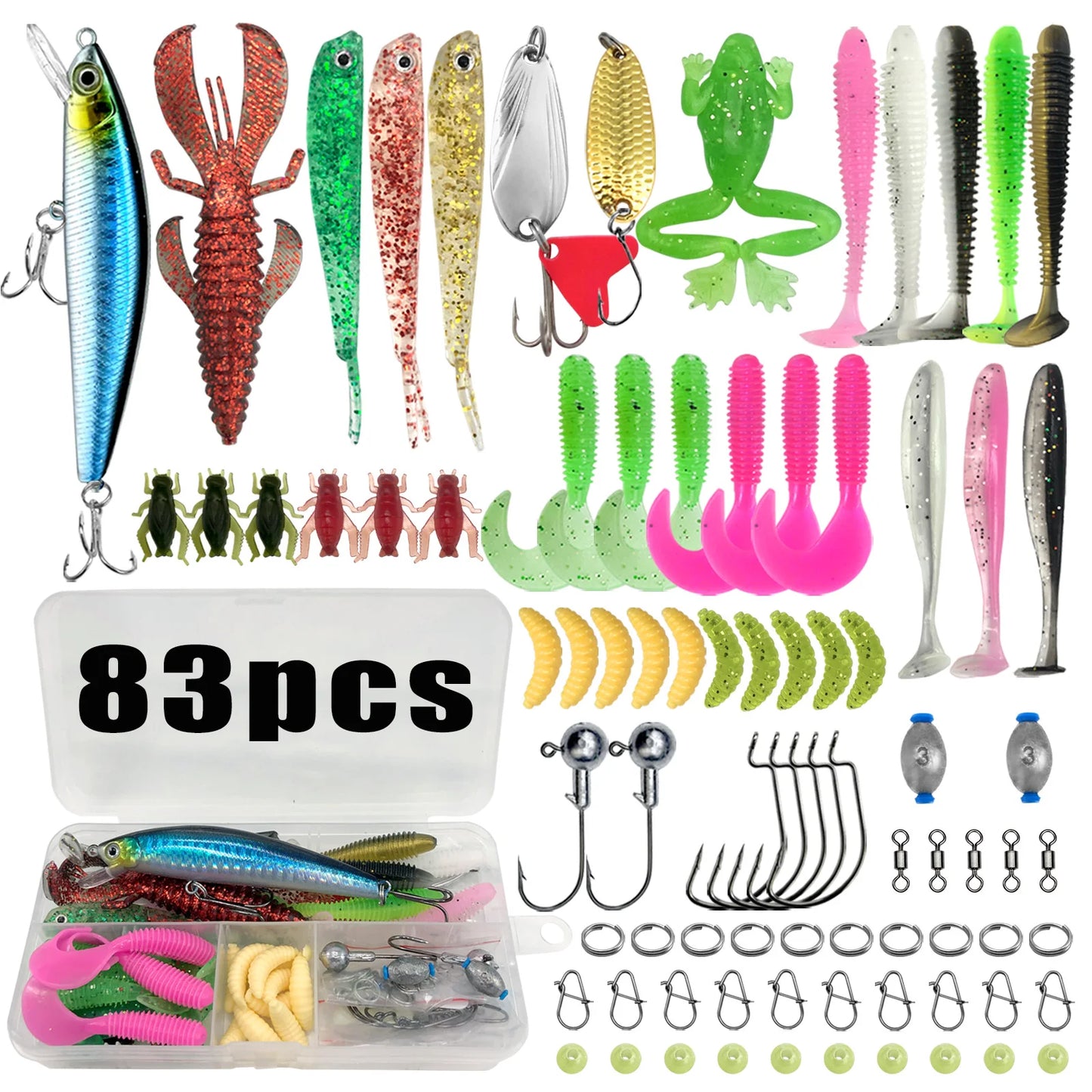 Fishing Lure Kit For Trout/Pike/Bass