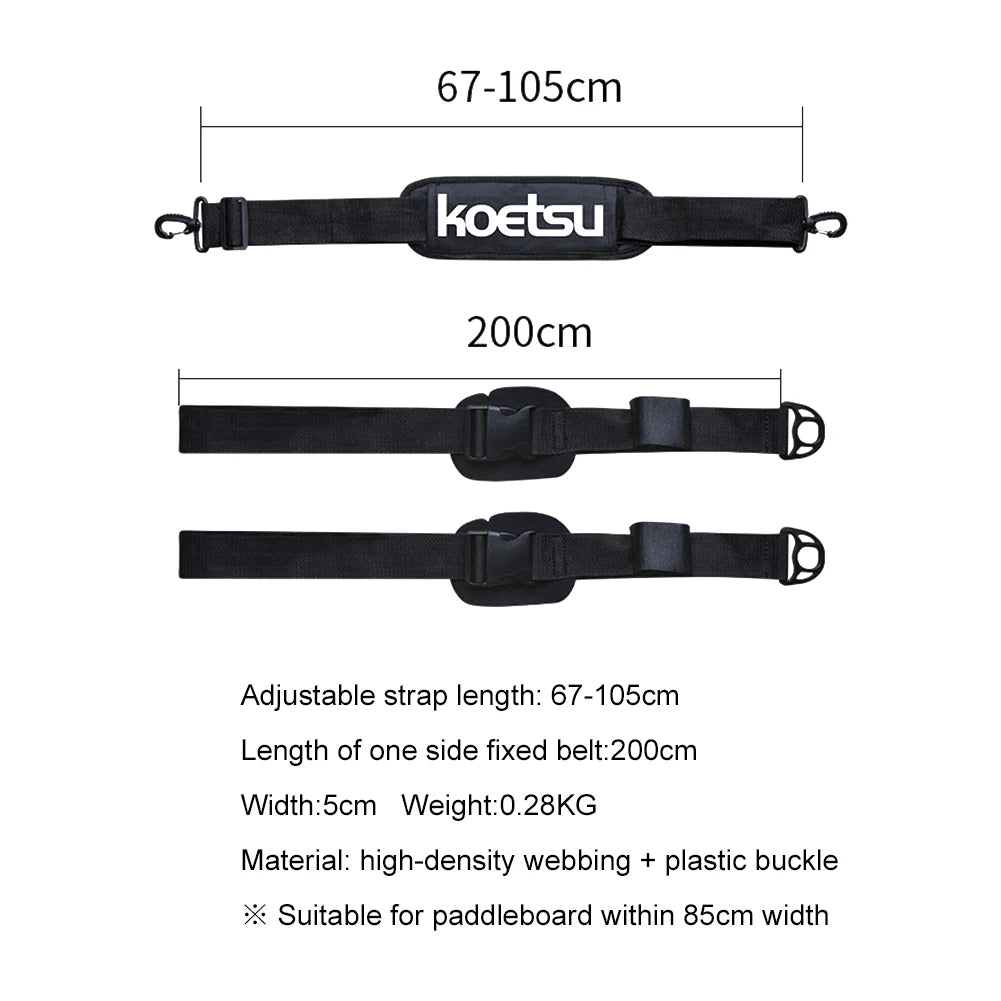 Adjustable Surfboard Shoulder Strap Carry Sling Stand Up Paddleboard Surf Board