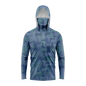 Men Hood Fishing Shirt long sleeve fishing t shirt uv protection