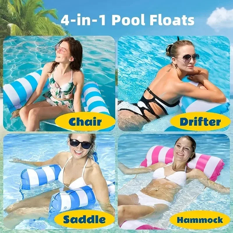 1PC Inflatable Float Hammock floaties for adults Perfect for Poolside