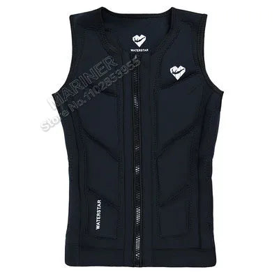 Premium Elastic Neoprene Impact Vest wake surfing Comp Vest
