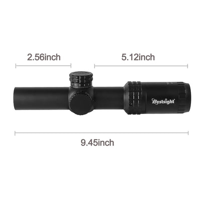 1-5X24 Tactical Optical Rifle Scope Red and Green Illuminated
