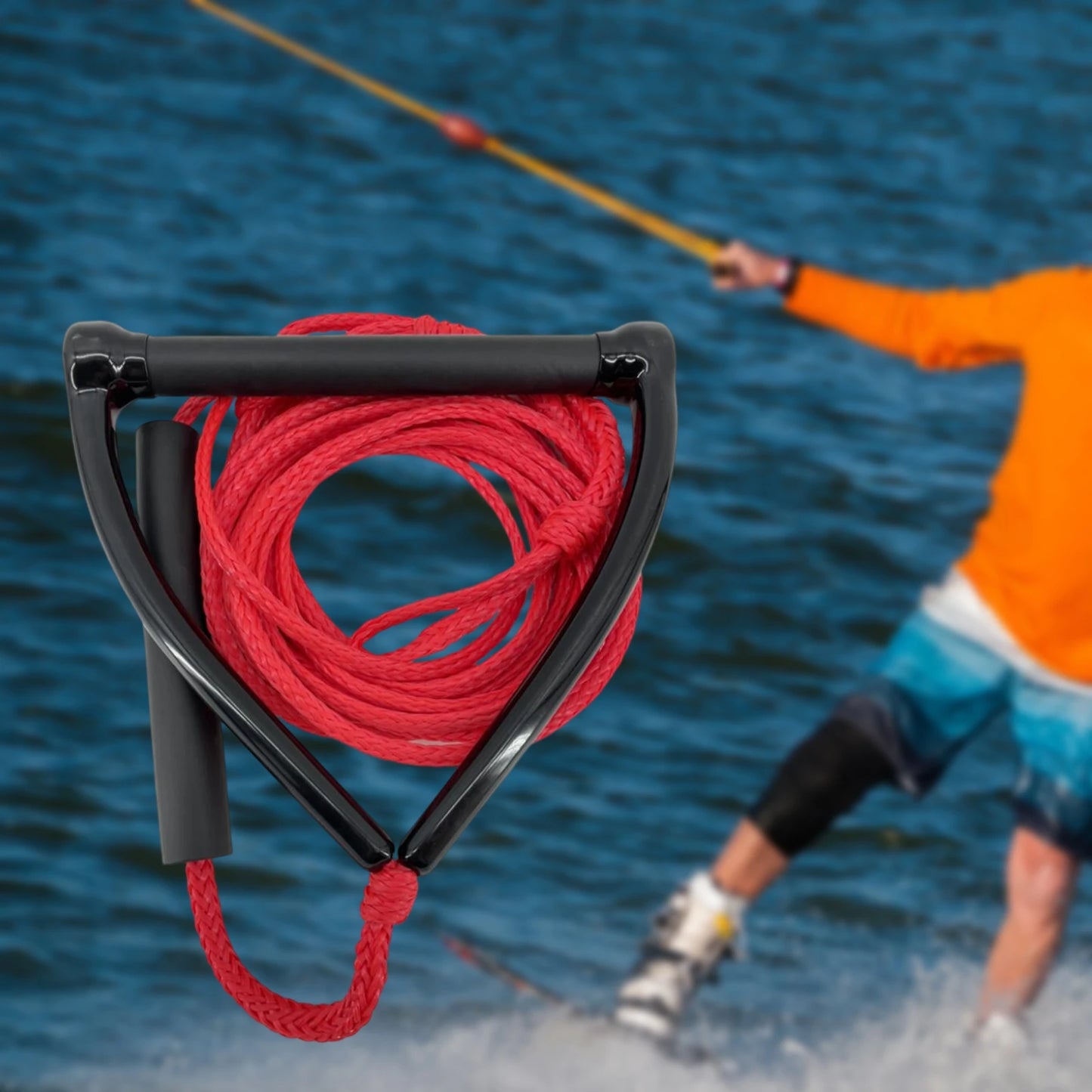 Water Ski Wakeboard Kneeboard Rope for Boating 3-Section Watersports Rope
