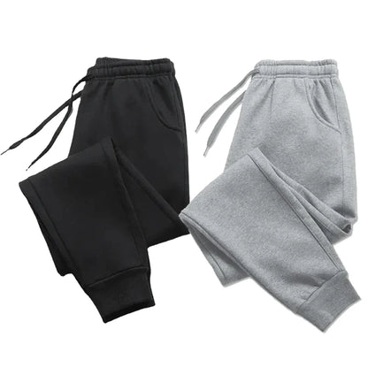 Fleece Sweatpants Men Running Jogger Sports Gym