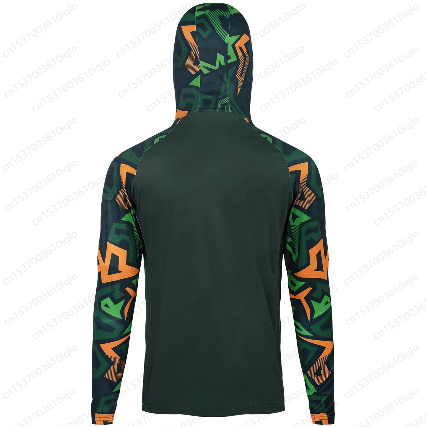 HUK UPF 50+ Long Sleeve Hooded Face Cover Fishing Shirts