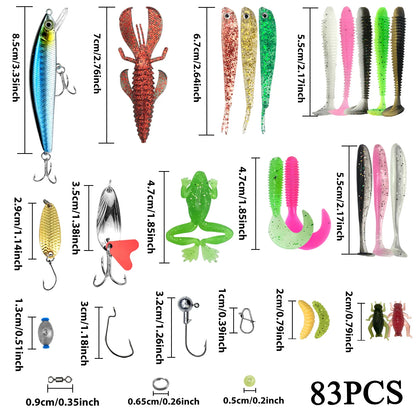 Fishing Lure Kit For Trout/Pike/Bass