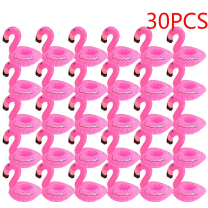 1-50PCS Water Coasters Floating Inflatable Cup Holder