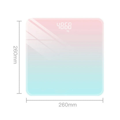 Gradient Color Intelligent LCD Electronic Scale Digital Display Glass Weight Scale