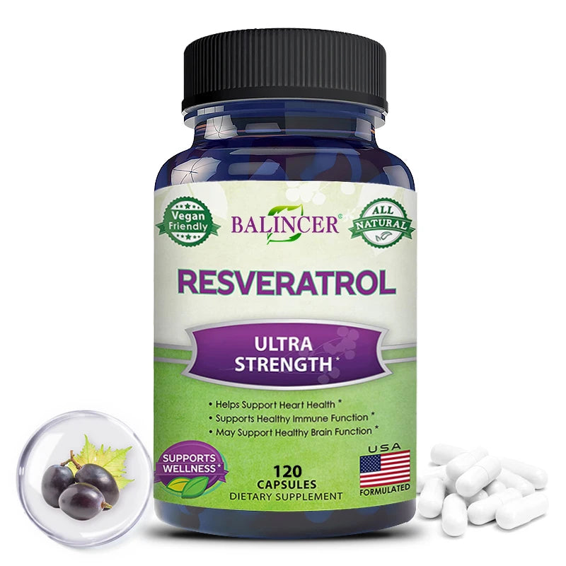 Balincer Resveratrol Capsules Support Cardiovascular Health