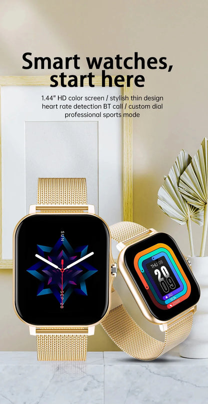 2025 New Bluetooth Answer Call Smart Watch Men Touch Call Fitness Tracker