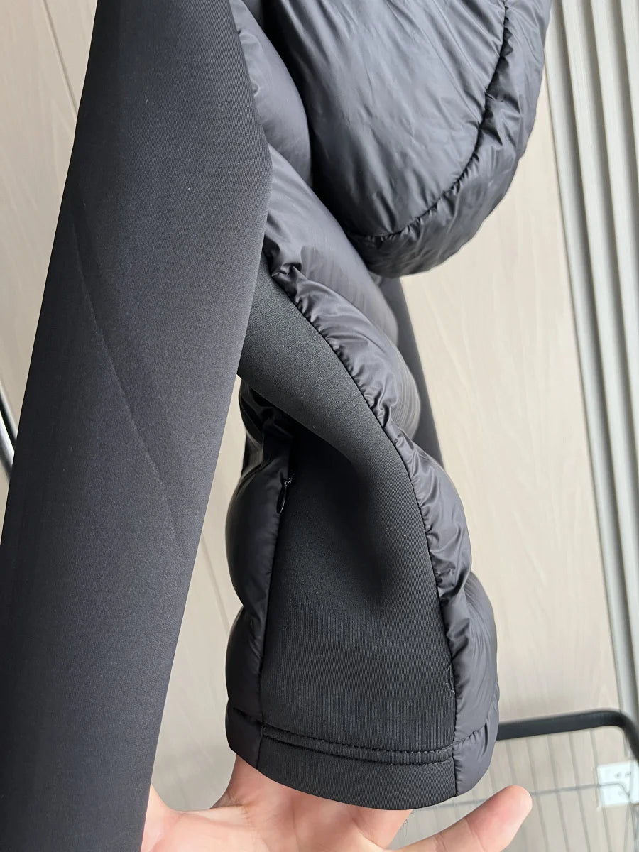 2025 Winter New Arrival  Women's Lightweight Warm Down Jacket with Long Sleeves and Zippered Hooded Sports Coat