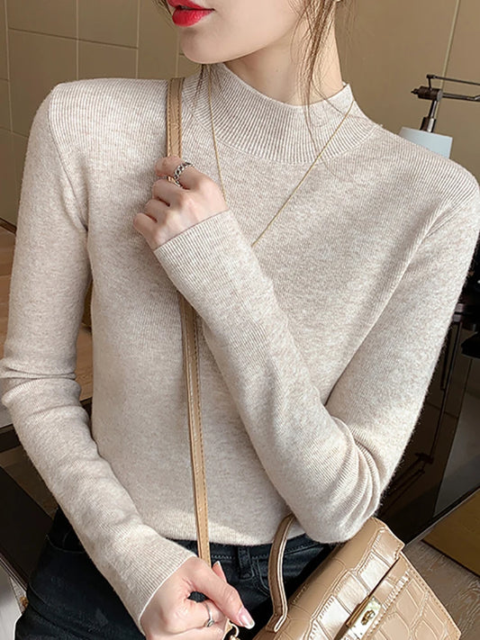 Turtleneck Sweater Women Fashion 2024