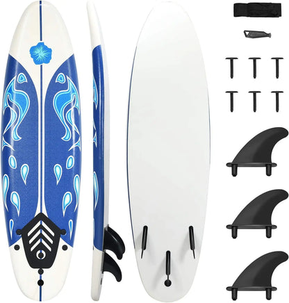 Surfboard, 6' Body Board with Removable Fins